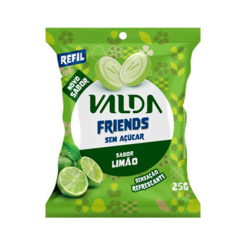 Pastilha Valda Friends Limão Sache 25G