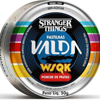Pastilhas Valda Stranger Things Ponche De Frutas 50G