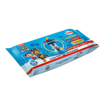 Toalha Umed Topz Baby Patrulha Azul 50 Und Toalha Umed Topz Baby Patrulha Azul 50 Und