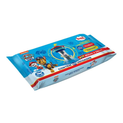 Toalha Umed Topz Baby Patrulha Azul 50 Und