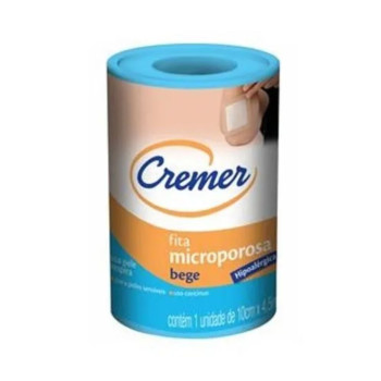 Fita Microporosa Cremer Bege 10cm X 4,5mt Fita Microporosa Cremer Bege 10cm X 4,5mt