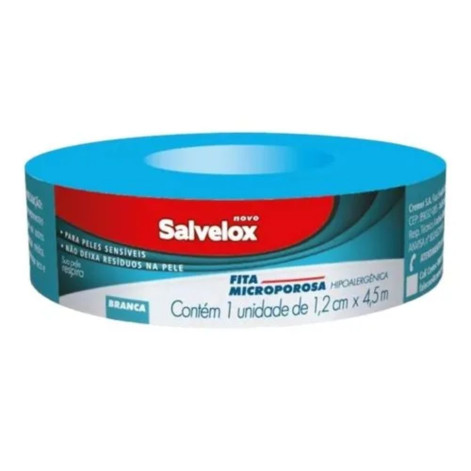 Fita Microporosa Salvelox Branca 1,2cm X 4,5m