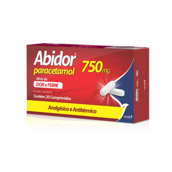 Abidor Paracetamol 750Mg 20 Comprimidos