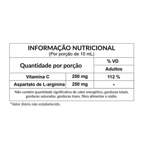 Vitamina C + Arginina + Mentol Victoss Adulto Xarope 120Ml