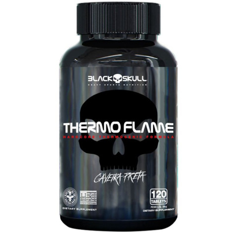 Termogênico Thermo Flame 120 Tabletes Black Skull Termogênico Thermo Flame 120 Tabletes Black Skull