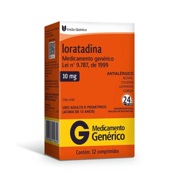 Genérico Loratadina 10Mg C/12Comp (Uniao Q)