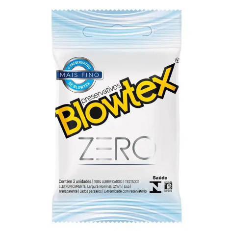 Camisinha Blowtex Zero sachê 3 unidades