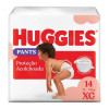 Fralda Huggies Pants Roupinha Proteção Acolchoada Tamanho XG Pacote Jumbo 14 Unidades Descartáveis