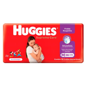 Fralda Huggies Roupinha Mega M C/36Un