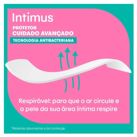 Protetor Diário Intimus Tecnologia Antibacteriana 80 Unidades