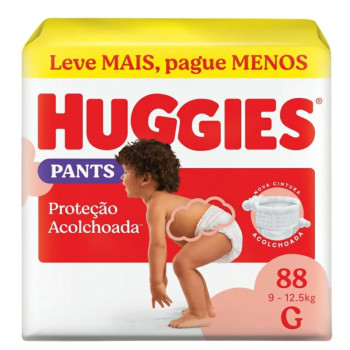 Fralda Roupinha Huggies Supreme Care G 88 Unidades