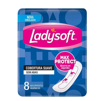 Absorvente Ladysoft Normal Suave S/A 8Un