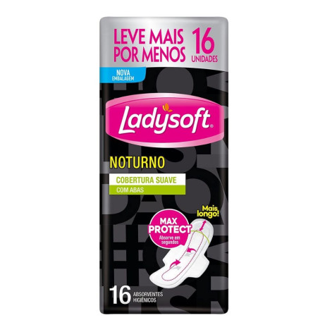 Absorvente Ladysoft Not Suave C/A 16Un