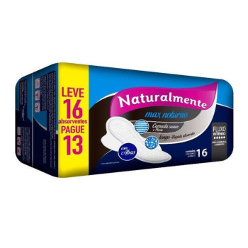Absorvente Naturalmen Max C/Abas L16P13