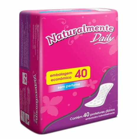 Absorvente Protetor Diario Daily Sem Perfume 40 Unidades