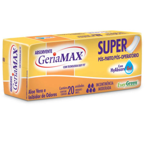 Absorvente Geriamax Pos Parto C/20 Uni