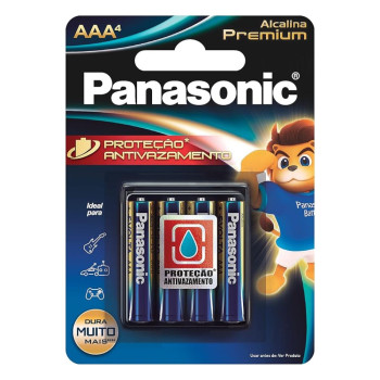Pilha Alcalina Premium "AA" 4 Unidades