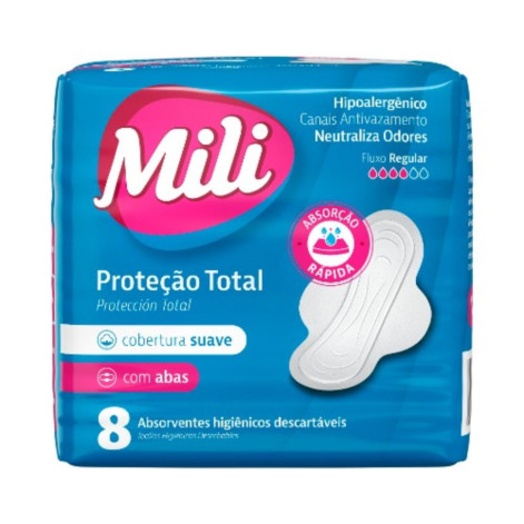 Absorvente MLli Prot Total Suave C/A 8 Un