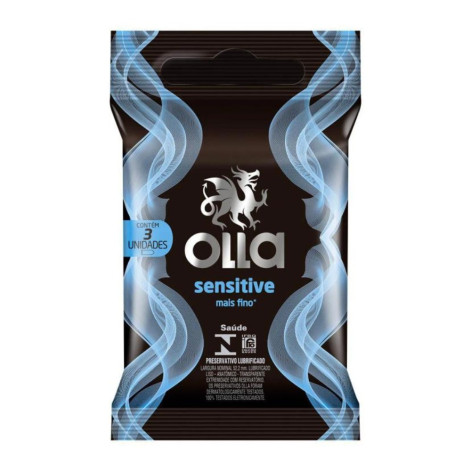 Camisinha Olla Sensitive C/3 Un