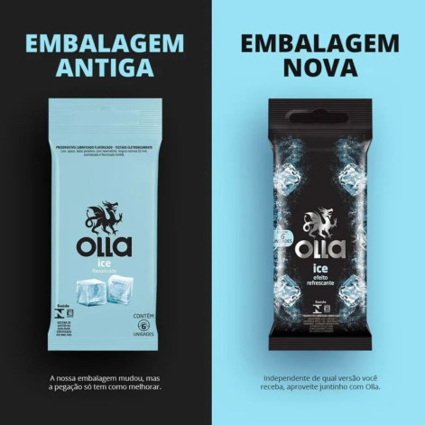 Camisinha Olla Ice com 6 unidades