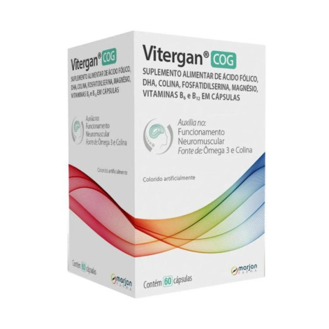  Vitergan COG 60 Cápsulas Suplemento Alimentar Marjan