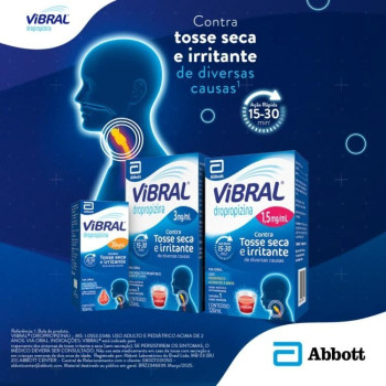 Vibral Pediátrico 1,5mg/ml Sabor Framboesa Xarope 120ml