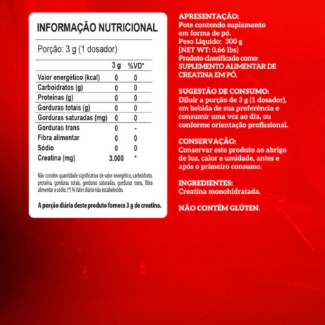 Creatina Monohidratada Powder Hardcore 300g Integralmedica Creatina Monohidratada Powder Hardcore 300g Integralmedica