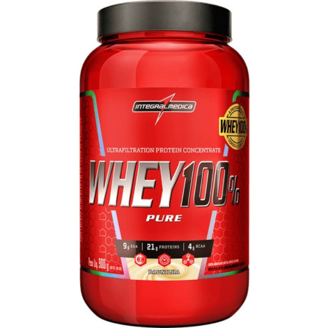 Whey 100% Pure 900g Pote Sabor Baunilha Integralmedica Whey 100% Pure 900g Pote Sabor Baunilha Integralmedica