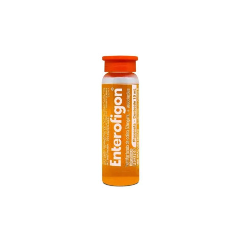 Enterofigon 50mg/mL + 10mg/mL flaconete com 10mL de solução de uso oral Pêssego