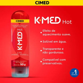 Gel Lubrificante Íntimo K-Med Hot 50g