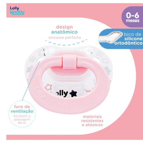 Lolly Chupeta Special Sil O T1 Rosa
