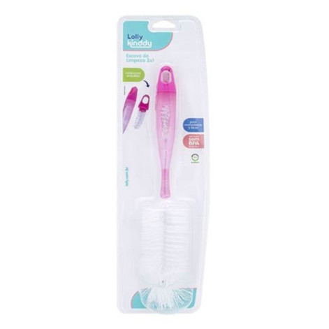 Escova de Limpeza 2x1 Lolly Rosa
