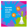 Bico Mamadeira Lolly Baby Silicone Redondo 2 Unidades