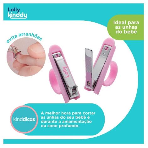 Cortador De Unha Infantil Special, Lolly, Rosa