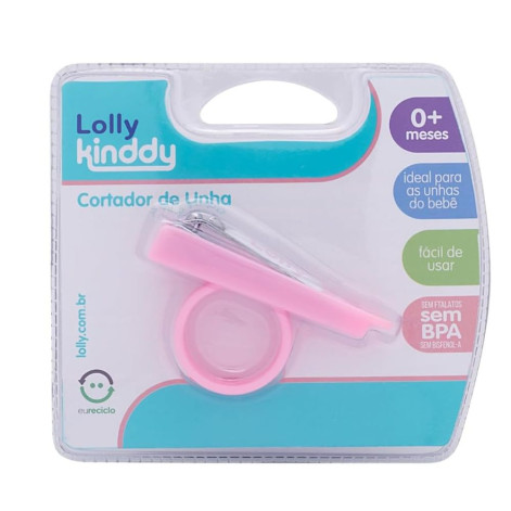 Cortador De Unha Infantil Special, Lolly, Rosa