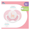Lolly Chupeta Zoo Bona Silicone Tamanho 1 Rosa