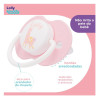 Lolly Chupeta Zoo Bona Silicone Tamanho 1 Rosa