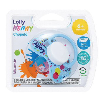Chupeta Borboleta Zoo Lolly Baby Sil Ortodôntico T2 Azul