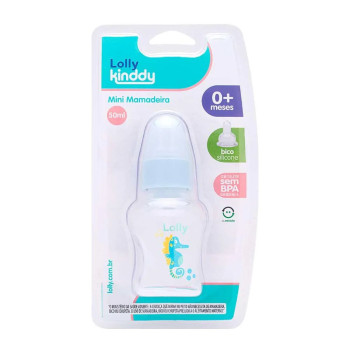Mini Mamadeira Lolly Oceano Azul 50ml 1 unidade