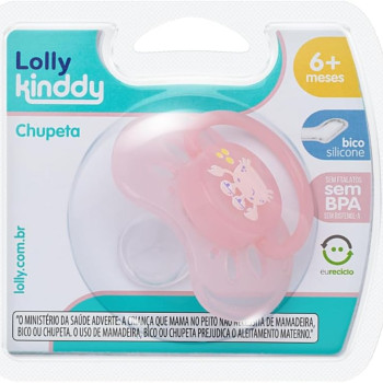 Chupeta Oceano Sil O T2, Lolly, Rosa