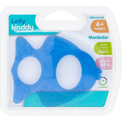 Mordedor Lolly Oceano Peixe Azul 1 Unidade Mordedor Lolly Oceano Peixe Azul 1 Unidade