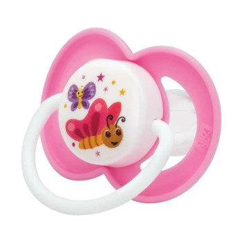 Chupeta Lolly Baby Clean Tamanho 2 Bico Ortodôntico Rosa 