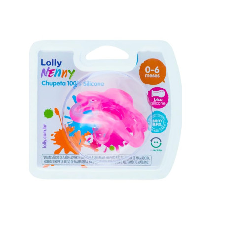 Chupeta Lolly Baby Special 100% Silicone Rosa