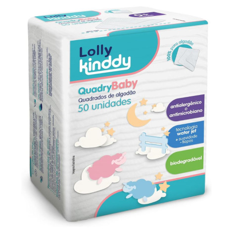 Algodão Quadrado QuadryBaby Maciez e Conforto para Higienização do Bebê - Ideal para Skincare - Caixa com 50 Unidades Algodão Quadrado QuadryBaby Maciez e Conforto para Higienização do Bebê - Ideal para Skincare - Caixa com 50 Unidades