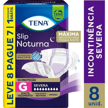 Fralda Adulto Tena Slip Noturna G Pacote L8P7 