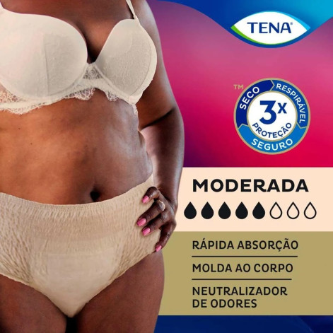 Roupa Íntima Descartável Tena Pants Discreet P/M 16 unidades