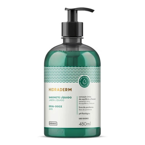 Sabonete Líquido Hidraderm Erva Doce C/Glic 480ML