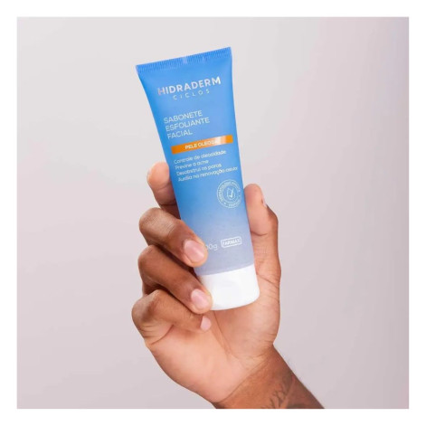 Sabonete Esfoliante Facial Hidraderm Ciclos Pele Oleosa com 100g