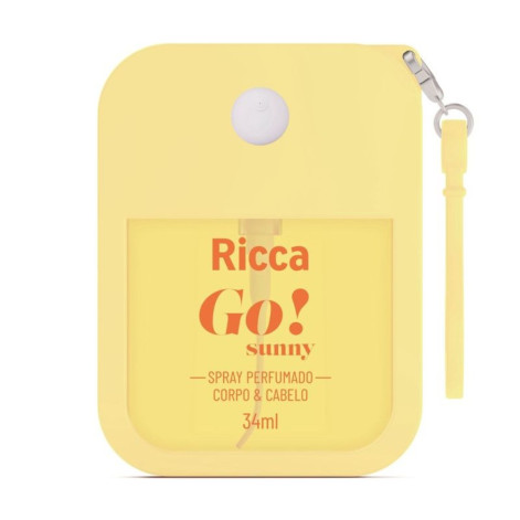 Spray Perfumado Ricca Colônia Corpo E Cabelo Go! Sunny 34ml