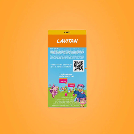 Vitamina D3 Lavitan Infantil Patati Patatá Sabor Limão Gotas 30ml